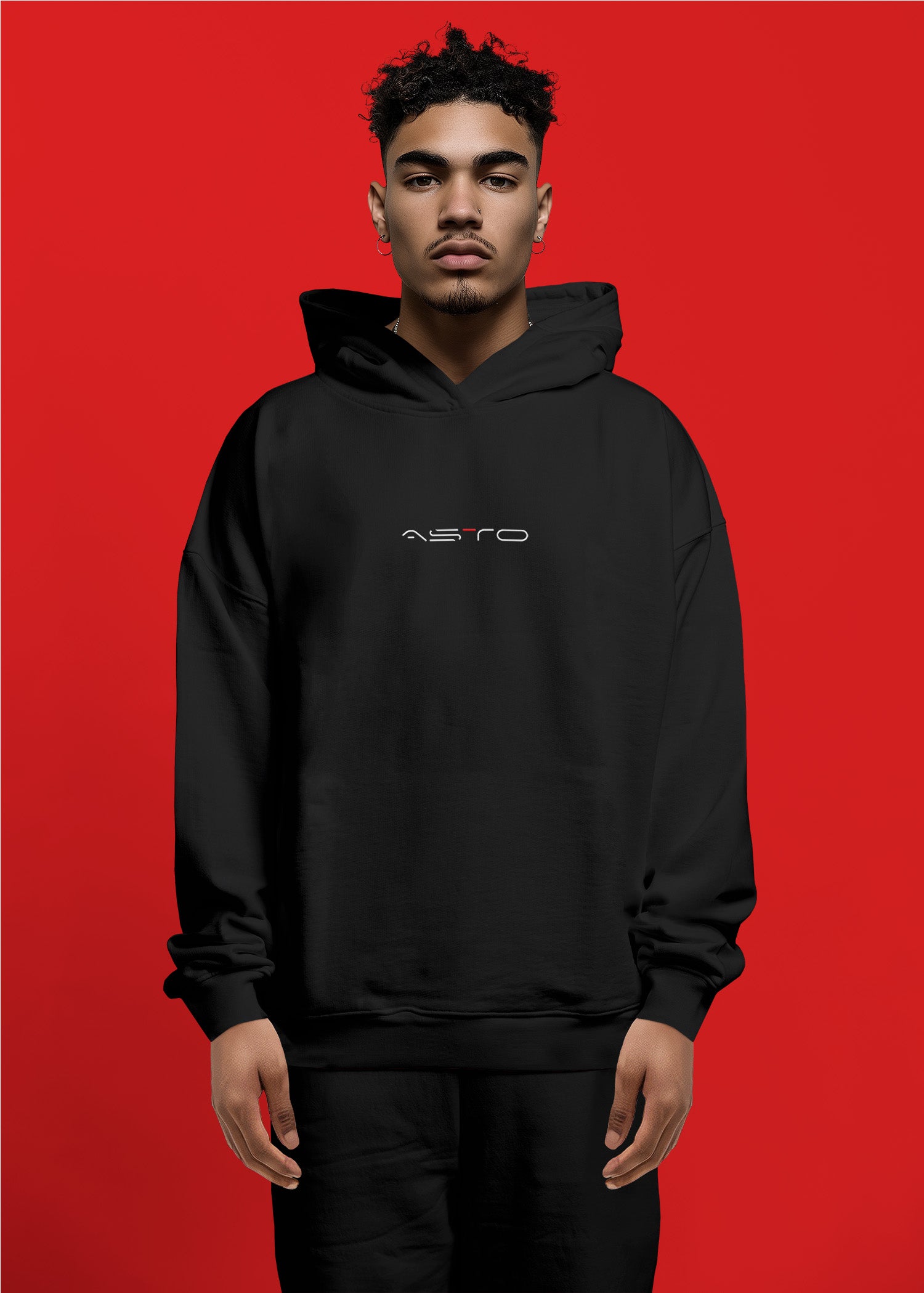 ASTO White Heavyweight Hoodie - Hidden Pocket