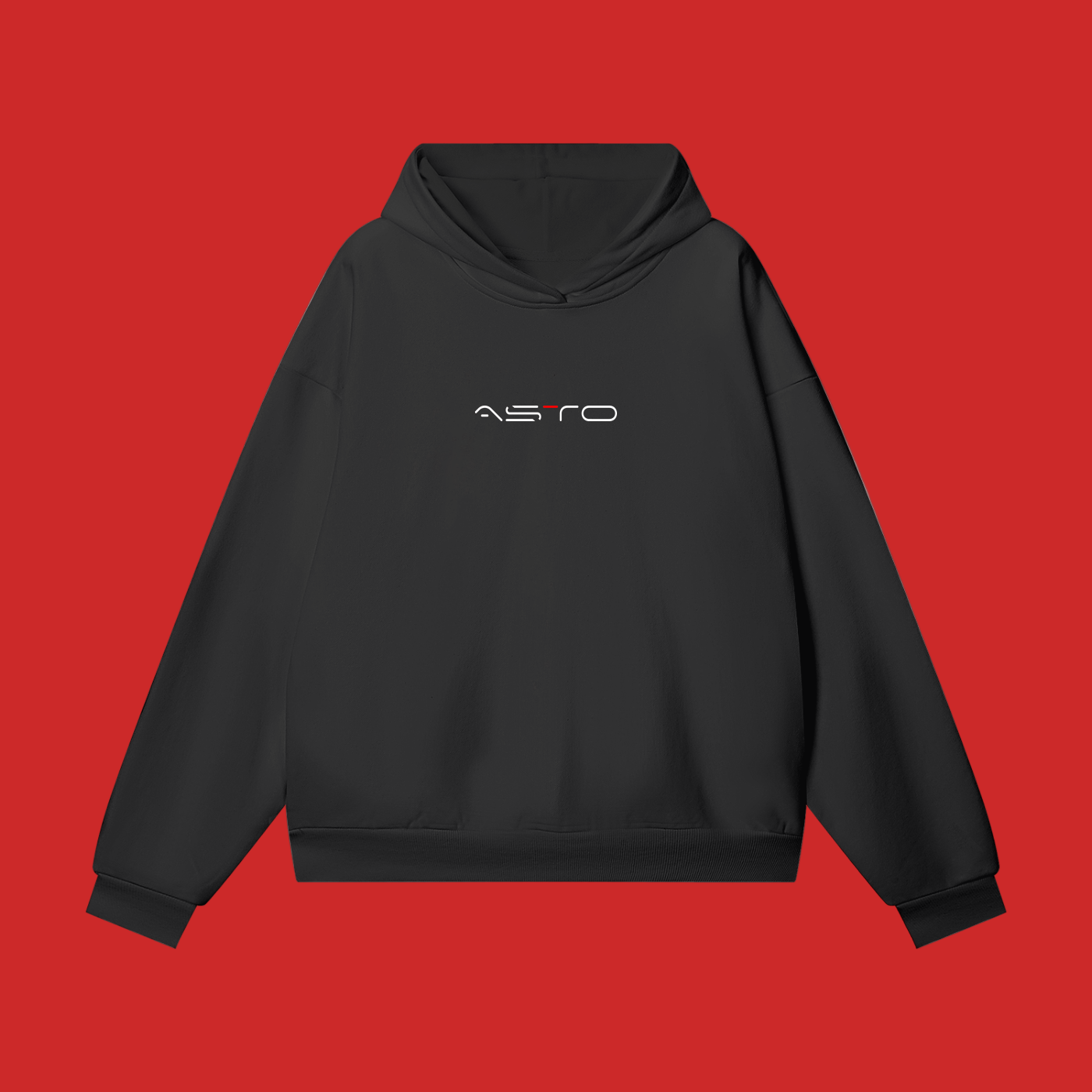 ASTO White Heavyweight Hoodie - Hidden Pocket