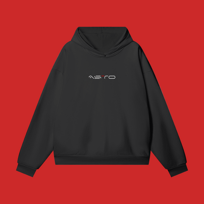 ASTO White Heavyweight Hoodie - Hidden Pocket