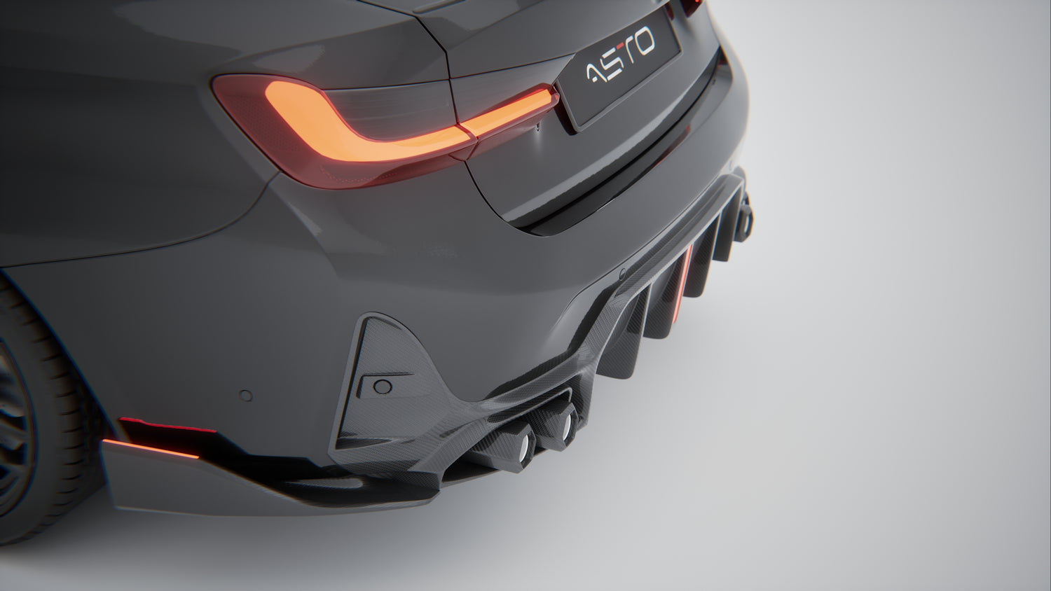 BMW G20 M340i (LCI) - Carbon Fiber Diffuser